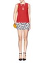 Figure View - Click To Enlarge - DIANE VON FURSTENBERG - 'Napoli' floral jacquard shorts