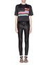 Figure View - Click To Enlarge - GIVENCHY - American flag print silk T-shirt