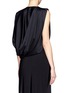 Back View - Click To Enlarge - GIVENCHY - Cloqué one-shoulder drape top