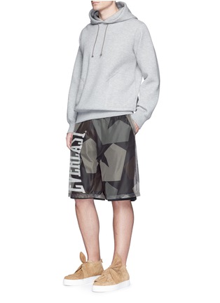 Figure View - Click To Enlarge - PORTS 1961 - x Everlast 'Star Camo' print mesh overlay shorts