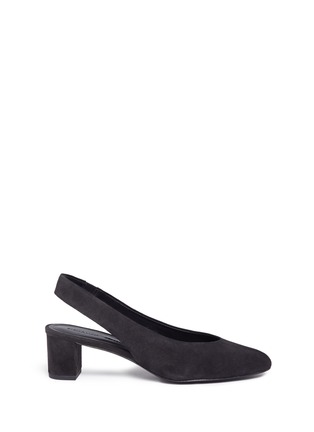 Main View - Click To Enlarge - STELLA LUNA - 'Architect' slingback suede pumps