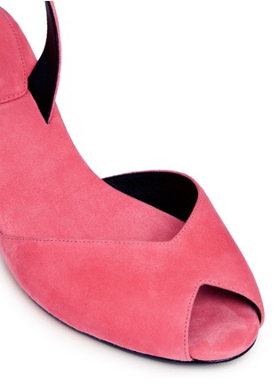 Detail View - Click To Enlarge - STELLA LUNA - 'Indispensable' suede slingback sandals