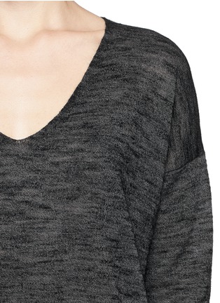 Detail View - Click To Enlarge - THEORY - 'Bellane' split side space dye wool sweater