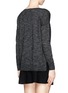 Back View - Click To Enlarge - THEORY - 'Bellane' split side space dye wool sweater