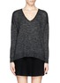 Main View - Click To Enlarge - THEORY - 'Bellane' split side space dye wool sweater
