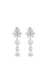 Main View - Click To Enlarge - CZ BY KENNETH JAY LANE - Floral cubic zirconia drop earrings