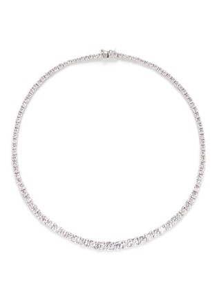 Main View - Click To Enlarge - CZ BY KENNETH JAY LANE - Round cut cubic zirconia choker necklace