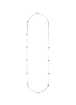 Main View - Click To Enlarge - CZ BY KENNETH JAY LANE - Cubic zirconia station chain necklace