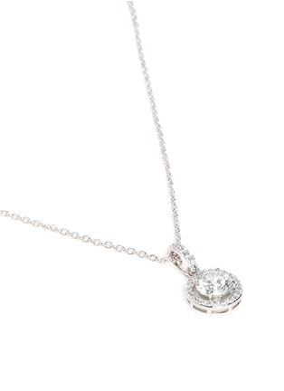 Detail View - Click To Enlarge - CZ BY KENNETH JAY LANE - Cubic zirconia pavé pendant necklace