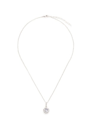 Main View - Click To Enlarge - CZ BY KENNETH JAY LANE - Cubic zirconia pavé pendant necklace
