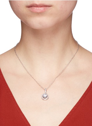 Figure View - Click To Enlarge - CZ BY KENNETH JAY LANE - Cubic zirconia pavé pendant necklace