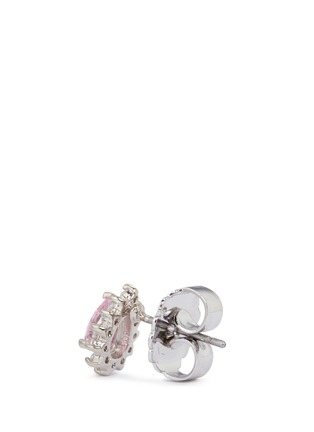 Detail View - Click To Enlarge - CZ BY KENNETH JAY LANE - Pear cut cubic zirconia stud earrings