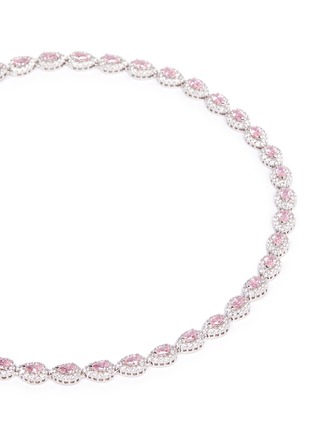 Detail View - Click To Enlarge - CZ BY KENNETH JAY LANE - Pear cut cubic zirconia choker necklace
