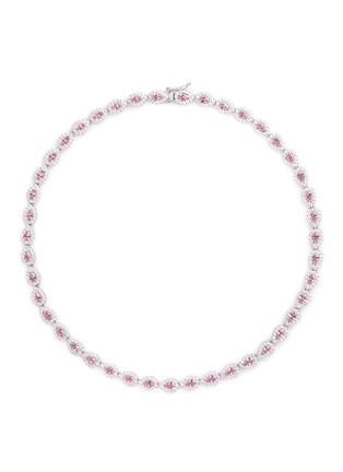 Main View - Click To Enlarge - CZ BY KENNETH JAY LANE - Pear cut cubic zirconia choker necklace