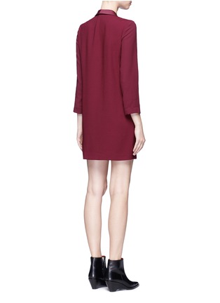Back View - Click To Enlarge - TOPSHOP - Double breasted crepe dress
