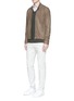 Figure View - Click To Enlarge - ALTEA - Diamond knit V-neck sweater