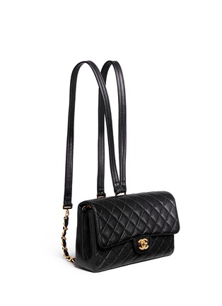 Figure View - Click To Enlarge - VINTAGE CHANEL - 2.55 quilted leather backpack