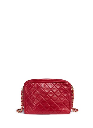 Back View - Click To Enlarge - VINTAGE CHANEL - Small quilted lambskin leather camera bag