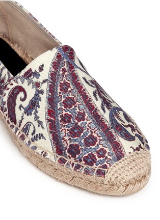 Detail View - Click To Enlarge - ISABEL MARANT ÉTOILE - 'Cana' paisley print cotton espadrille flats