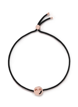 Main View - Click To Enlarge - RUIFIER - 'Sassy' 18k rose gold charm cord bracelet