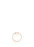 Detail View - Click To Enlarge - RUIFIER - 'Eve' diamond white sapphire 9k rose gold ring