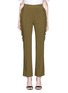 Main View - Click To Enlarge - GIVENCHY - Ruffle trim stretch cady pants