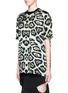 Front View - Click To Enlarge - GIVENCHY - Leopard print long T-shirt