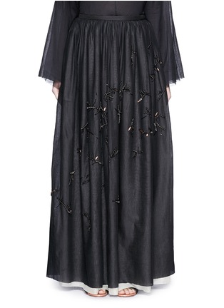 Main View - Click To Enlarge - THE ROW - 'Nava' embellished cotton gauze maxi skirt