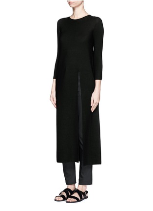 Figure View - Click To Enlarge - THE ROW - 'Ethel' front split knit dress