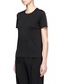 Front View - Click To Enlarge - THE ROW - 'Wesler' back seam jersey T-shirt
