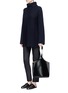 Figure View - Click To Enlarge - THE ROW - 'Tips' techno cotton-blend slim straight pants