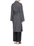 Back View - Click To Enlarge - THE ROW - 'Kana' wool melangé belted coat