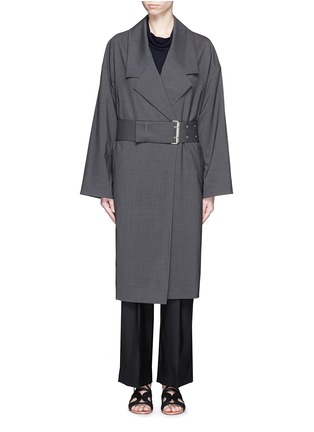 Main View - Click To Enlarge - THE ROW - 'Kana' wool melangé belted coat