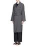 Figure View - Click To Enlarge - THE ROW - 'Kana' wool melangé belted coat