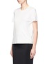 Front View - Click To Enlarge - THE ROW - 'Wesler' back seam cotton T-shirt