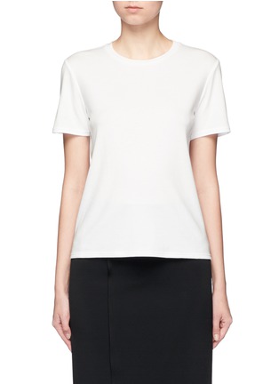 Main View - Click To Enlarge - THE ROW - 'Wesler' back seam cotton T-shirt