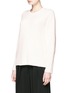 Front View - Click To Enlarge - THE ROW - 'Tasia' cashmere-silk rib knit sweater