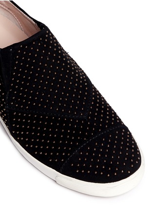 Detail View - Click To Enlarge - AERIN - 'Marina' mini stud suede slip-ons