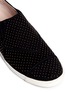 Detail View - Click To Enlarge - AERIN - 'Marina' mini stud suede slip-ons