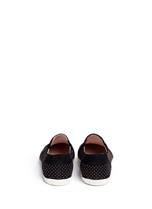 Back View - Click To Enlarge - AERIN - 'Marina' mini stud suede slip-ons