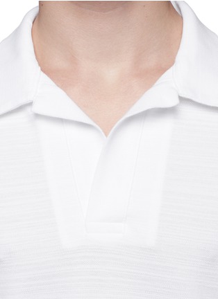 Detail View - Click To Enlarge - ORLEBAR BROWN - 'Felix' mélange cotton piqué polo shirt