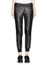 Main View - Click To Enlarge - VINCE - Leather front jogging pants