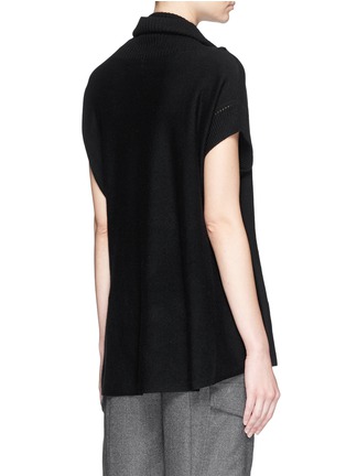 Back View - Click To Enlarge - VINCE - Cowl neck cashmere sleeveless sweater