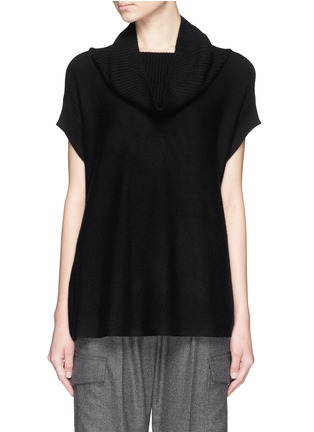 Main View - Click To Enlarge - VINCE - Cowl neck cashmere sleeveless sweater