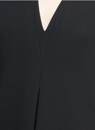 Detail View - Click To Enlarge - VINCE - Double V-neck cady top