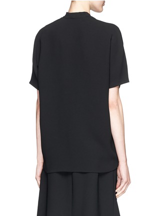 Back View - Click To Enlarge - VINCE - Double V-neck cady top