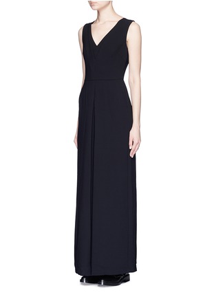 Front View - Click To Enlarge - VINCE - Double layer V-neck jumpsuit