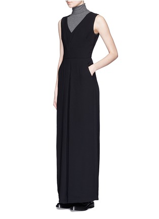 Figure View - Click To Enlarge - VINCE - Double layer V-neck jumpsuit
