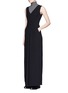 Figure View - Click To Enlarge - VINCE - Double layer V-neck jumpsuit