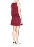 Back View - Click To Enlarge - ELIZABETH AND JAMES - 'Kenji' crinkle silk chiffon camisole dress